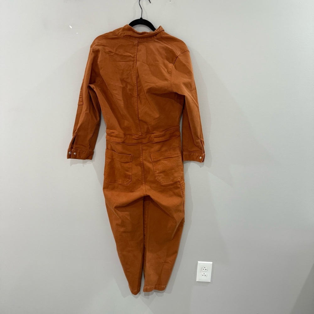 Mother Jumpsuit The Fixer in Brown Denim - Picture 12 of 14